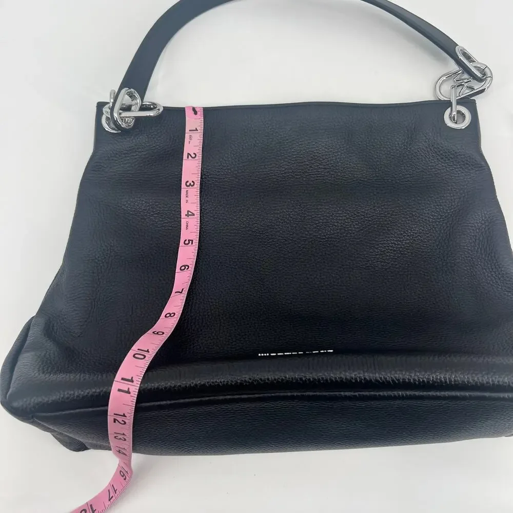MICHAEL KORS Trisha Large Hobo Shoulder Bag Black 38F1S0TL3L black leather SHW